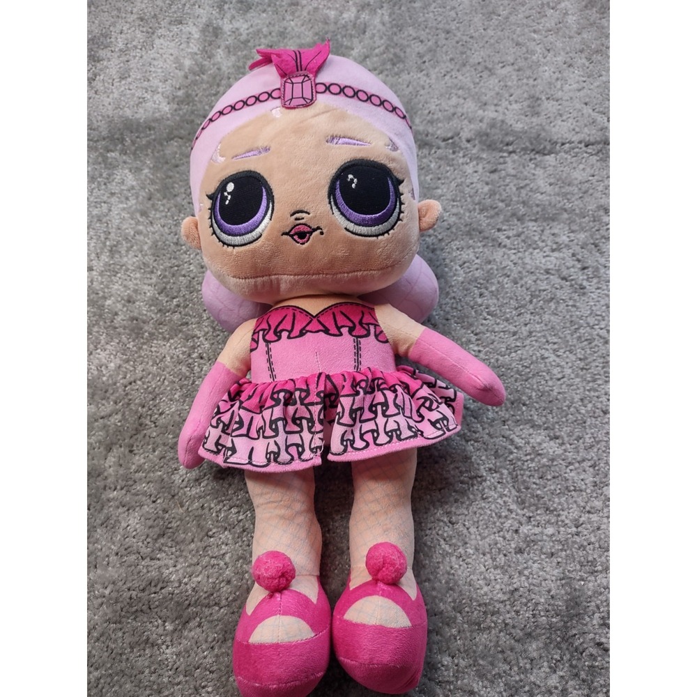 L.O.L. Surprise Neon QT Large 18" Plush Flapper Girl Doll